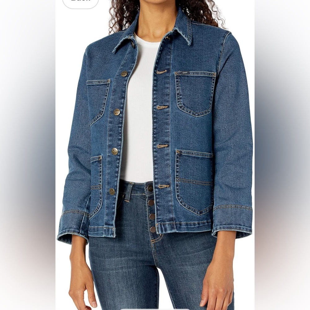 Lee Light Blue Denim Chore Jacket - Picture 4 of 6